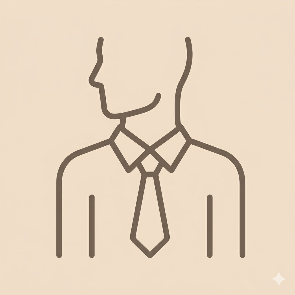 落ち着いた装いのアイコン