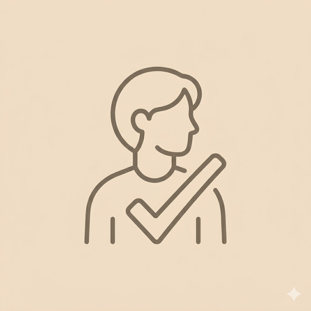 同じ担当者が対応するアイコン