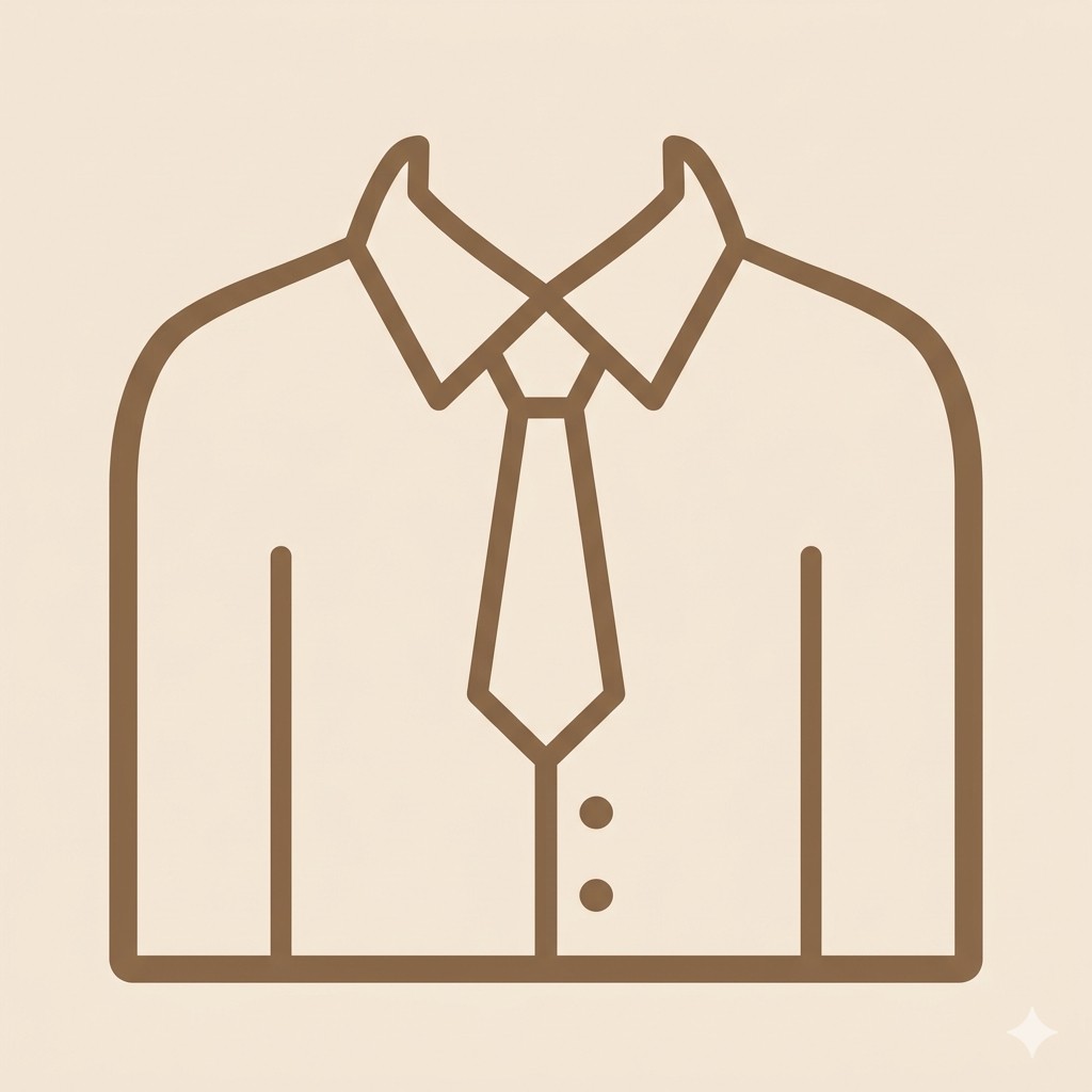 落ち着いた装いのアイコン